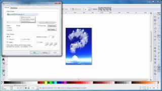 Convert CDR to PDF using Inkscape
