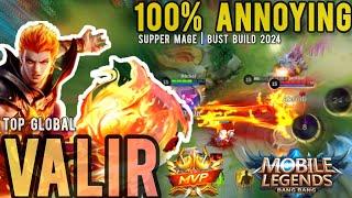 Valir Best build 2024 | Top Global Build Valir Gameplay | Mobile Legends Gameplay |
