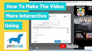 How To Make The Video More Interactive Using Playposit? Tutorial in English