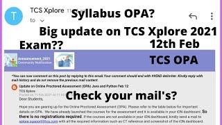 TCS Xplore 2021 || TCS Online Proctored Assessment || Feb 12 || Exam || Syllabus & Questions