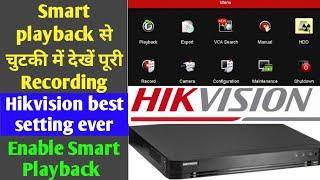 How to enable smart playback in hikvision Dvr/NVR | Search Smart Recording in Hikvision NVR