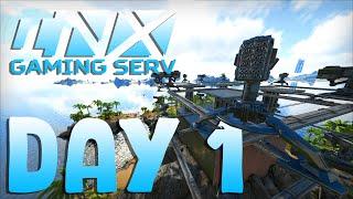 Claiming Shipwreck And Raiding A STACKED Base Day 1 On Inx ARK PvP