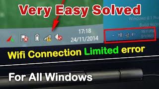 limited access wireless connection - Wifi Limited Error - wifi limited connection problem windows 8