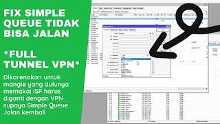 FIX Simple Queue tidak bisa jalan * Saat menggunakan Full Tunnel ke VPN *