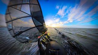 How Fast Can It Go? Testing my new 5.9 Slalom Sail in 35 Knots