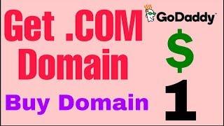 Buy Cheap Domain Only $1 Goddady | Buy domain 1 Dollar | Godaddy Promo Code