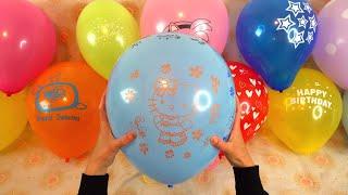 FUN BALLOON POP COMPILATION!!! #satisfying #asmr #popping #balloon #color #fun