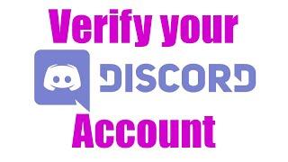 How To: Verify your Discord Account