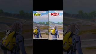 40fps vs 60fps bgmi pubg mobile 120fps #shorts #viral #youtubeshorts