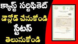 how to download caste certificate in telugu 2019 | How To Check Cast Certificate Online Status Ap