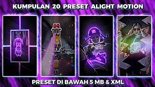 Kumpulan 20 Preset Base Alight Motion Jedag Jedug CC Kerlap Kerlip Terbaru 2022 | Dibawah 5mb & Xml