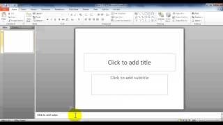 MS PowerPoint Tutorial - Panes, Ribbon and Status bar