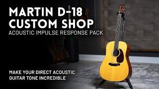 Martin D-18 Custom Shop Acoustic IR Pack Demo // Make your direct acoustic tone incredible