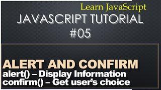 Alert & Confirm | JavaScript Tutorial 05