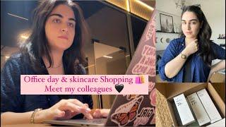 My Office Routine in Dubai | Skincare Shopping | meet my colleagues | jin story 