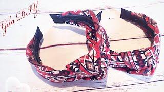 #МК Ободок с узлом своими руками-Gila DİY- knot headband