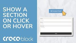 Show a Section on Click or Hover (Crocoblock Tutorial)