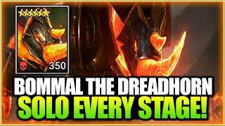 *NEW* ONE EPIC Full Auto For All Stages!! Budget Bommal The Dreadhorn Guide | Raid Shadow Legends