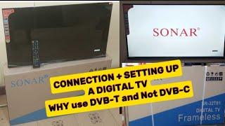 HOW TO SET UP A NEW DIGITAL TV || SETTING UP SONAR 32'' DIGITAL