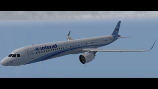 X-Plane Airbus A321NEO New Approach ENAGA to MMMX ILS z 05R