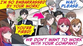 My Boss Lost It On Me During a Meeting & Fired Me! But Our Client Got Mad and…[RomCom Manga Dub]