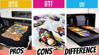 DTG vs DTF  vs UV Printer - Which Printing Machine is BEST