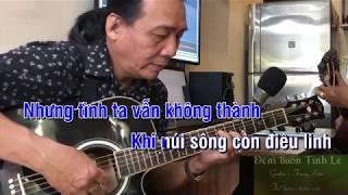 Đêm Buồn Tỉnh Lẻ  KARAOKE  - Tone Nam Guitar ( Dm )