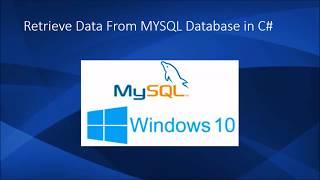 How to get data from MySQL Database in MVC | How to retrieve data from MYSQL | Database in C#