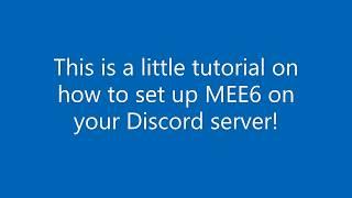 How to add MEE6 to your Discord server!