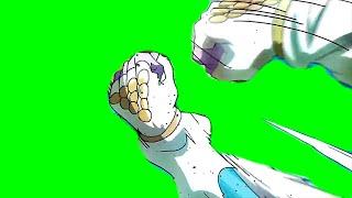 JoJo Green Screen - Star Platinum punching Sheer Heart Attack