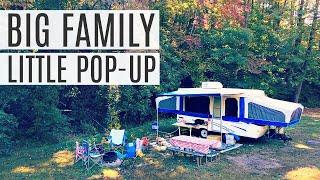 POP UP CAMPER TOUR | How we fit our family of 7 inside of our pop-up camper