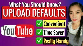 How To Set Upload Defaults On YouTube 2020 | Step by Step | MerylC