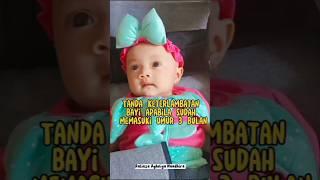 Waspada mom !! Tanda Keterlambatan bayi usia 3 Bulan. #youtubeshorts #shorts #bayi3bulan