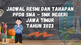 Jadwal Resmi dan Tahapan PPDB SMK/SMK Negeri Jawa Timur Tahun 2023