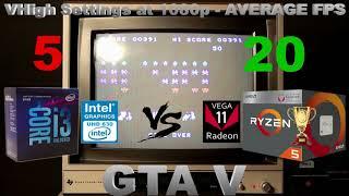 Intel UHD 630 Vs AMD Vega 11 Benchmark 1080p