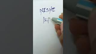 Nishi name create logo#shorts #logodesign #shortvideo