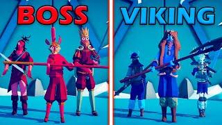 BOSS UNITS TEAM vs MEGA VIKING TEAM - Totally Accurate Battle Simulator | TABS