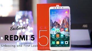 Xiaomi Redmi 5 Exclusive Unboxing (India) | First in India