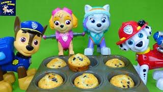 Paw Patrol Toys Make Muffins for Ryder's Birthday! Best Toy Stories Cooking Video for Kids Toddlers!