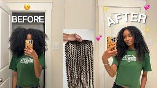 Great Protective Style For Growing Long Hair Fast ! Curls Queen Clip-Ins 