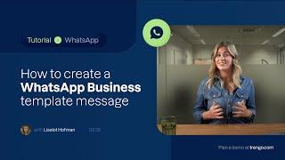 How to create WhatsApp Business template messages