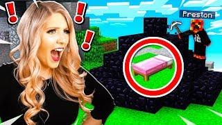 TROLLING MY WIFE IN MINECRAFT BED WARS! (MCPE)