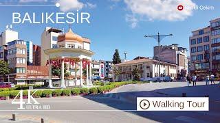 4K Balıkesir City Center Virtual Walking Tour | Turkey 2024