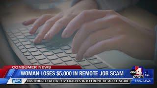 Woman Loses Nearly $5,000 in Remote Job Scam