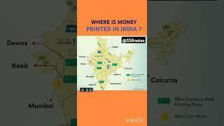 Where Is Money Printed In India? #money #gk #shorts