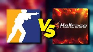 CS2 vs Skinsite (Hellcase) - Which gives back most? SUPERLUCKY UNBOXING!