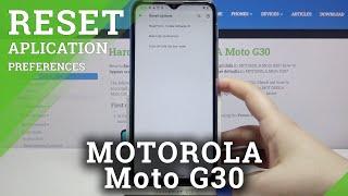 How to Clear App Preferences in Motorola Moto G30 - Reset App Preferences