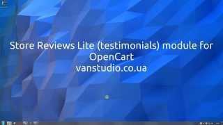 Store Reviews Lite (testimonials) module for OpenCart