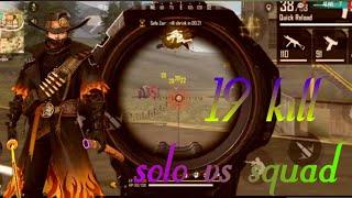 solo vs squad 19 kills - garena free fire - smart gaming