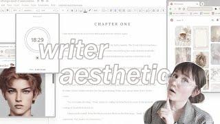 HOW TO MAKE WRITING YOUR NOVEL *AESTHETIC*🪶| personalize your writing space | tools + links